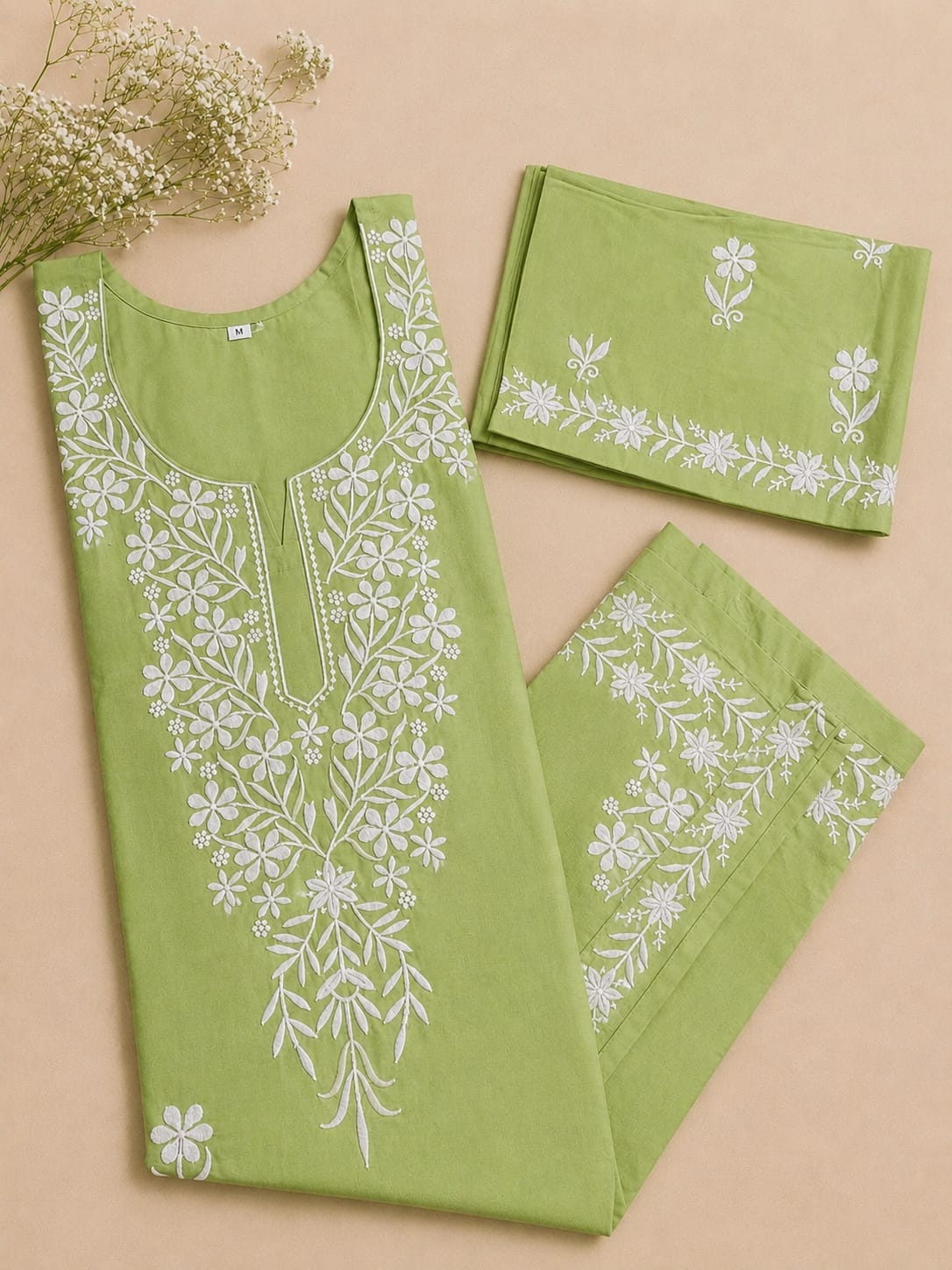Premium Chikankari Rayon Kurta Palazzo Set