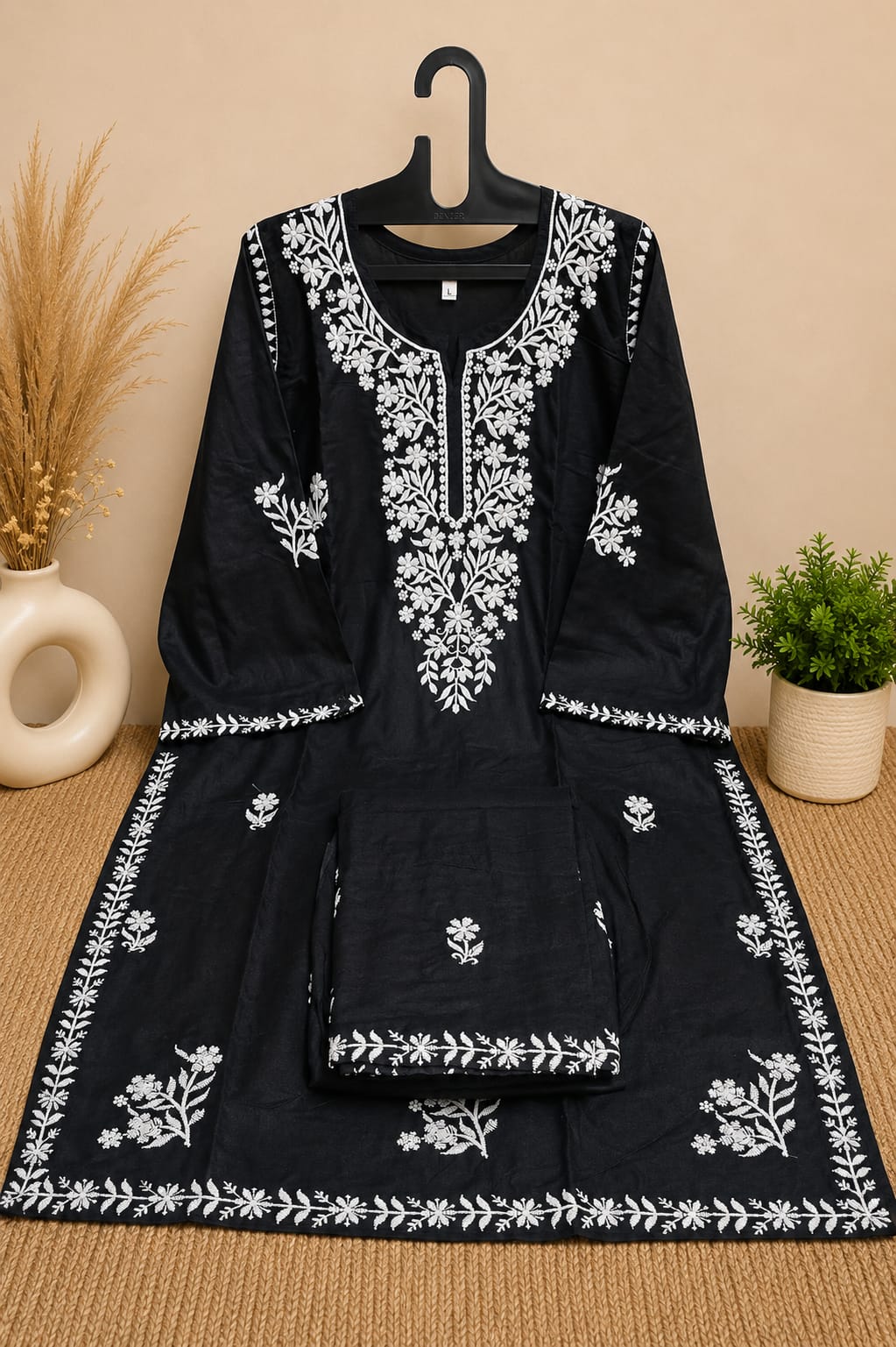 Premium Chikankari Rayon Kurta Palazzo Set