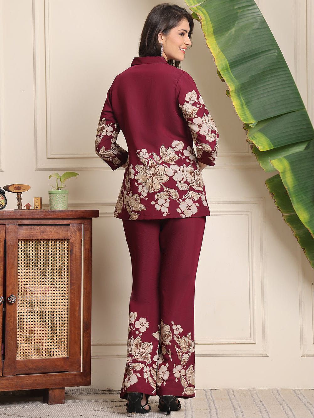Premium Printed Cotton Bell Bottom Co-Ord Set
