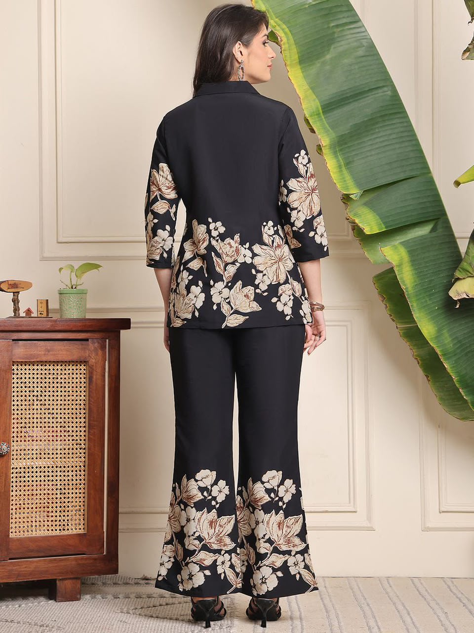 Premium Printed Cotton Bell Bottom Co-Ord Set