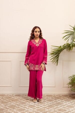 Heavy Embroidered Cotton Co-ord Set